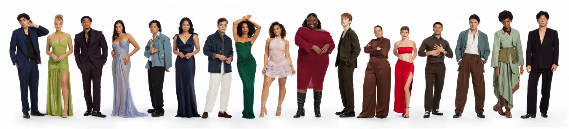 large group of people standing side-by-side