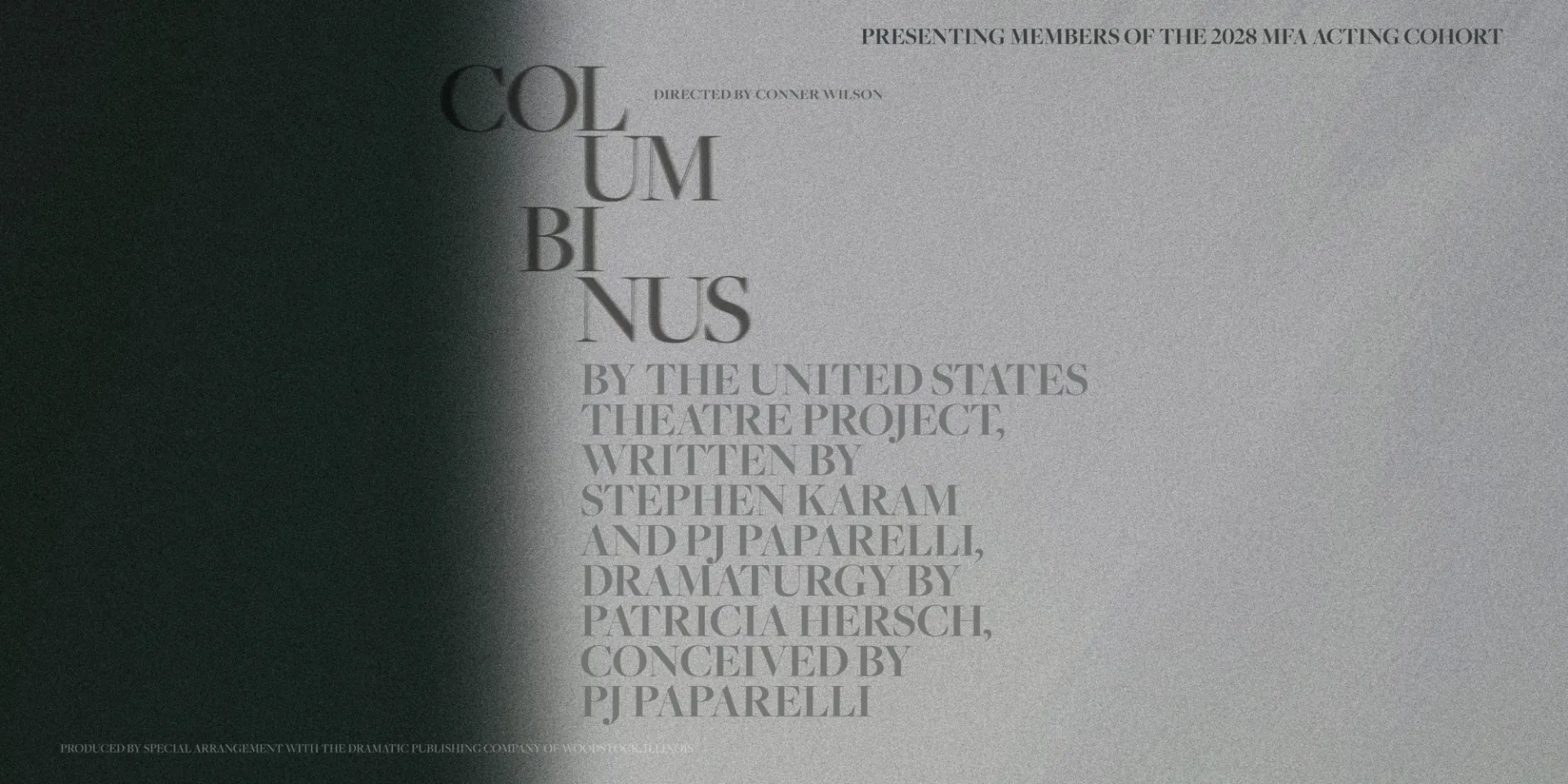 Poster for 'Columbinus' produciton.